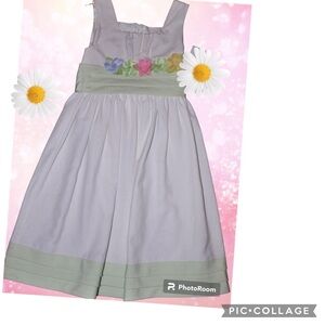 💚 BONNIE JEAN DRESS SZ 4. Color:White w pastel rosettes | cute & sassy NWOT EUC